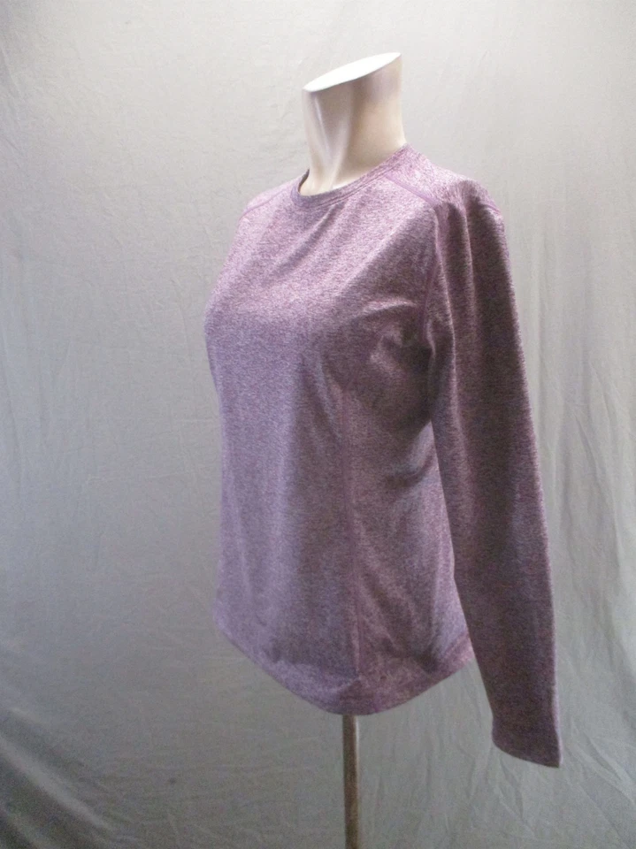 Top deportivo transpirable manga larga cuello redondo púrpura talla S Hurley 706 Foto 3 de 4