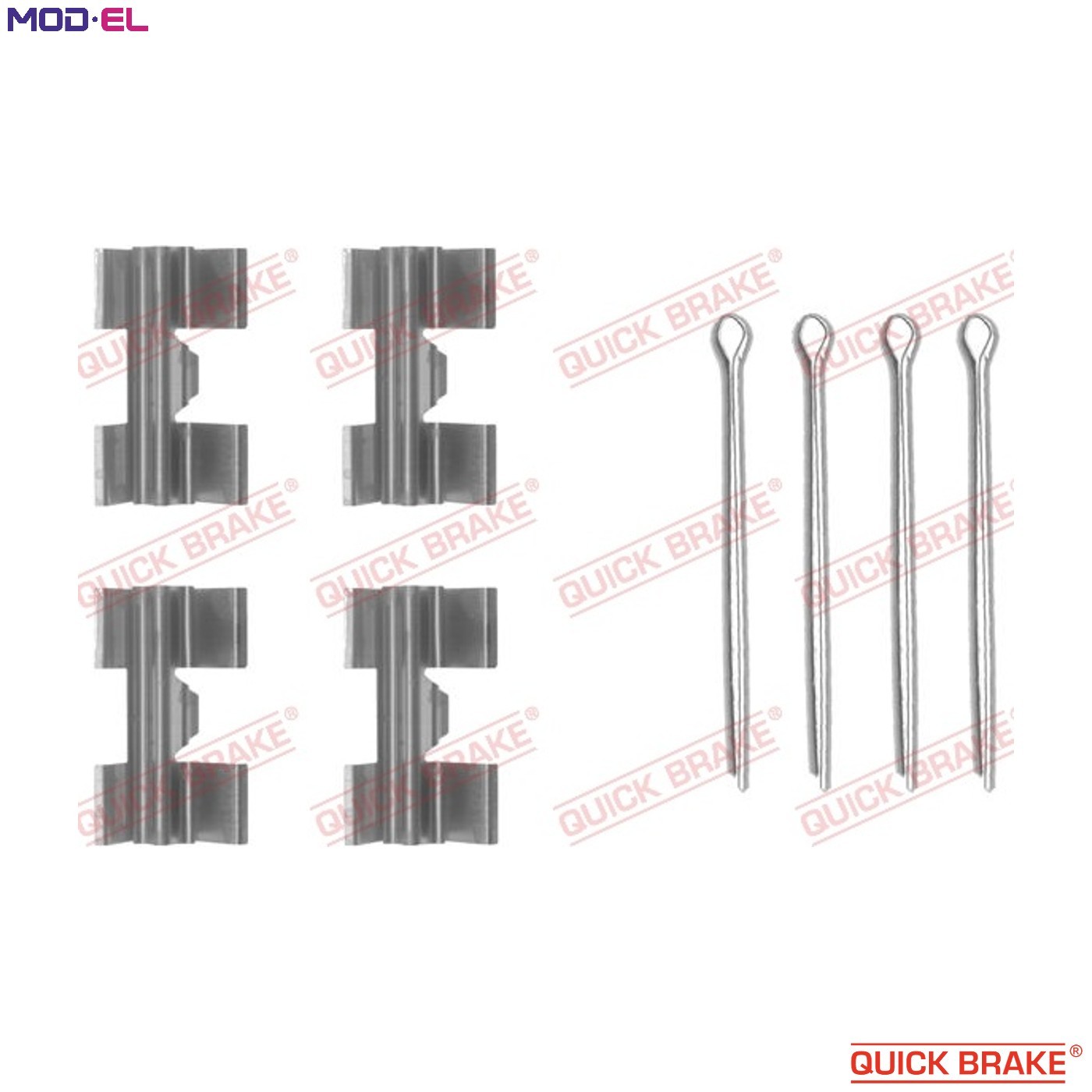 BRAKE PAD FITTING KIT 109-0969 QUICK BRAKE for FORD LAND ROVER ALFA ROMEO LTI - Image 11
