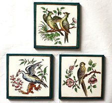 RICHARD GINORI RGM ANNI  30/40 TRE PIASTRELLE CM. 14,5x14,5 DIPINTE A MANO