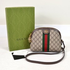 Gucci GG Supreme Monogram Web Ophidia Dome Crossbody Shoulder Bag Purse Handbag