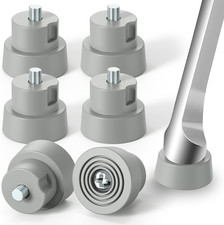 6-Pack Door Stopper Replacement Rubber Tips, Heavy Duty Kickdown Door Stop Tips