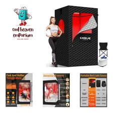 Infrared Sauna Box, Portable Steam Sauna Tent with 3L/1400W Steamer, 5-Layer ...