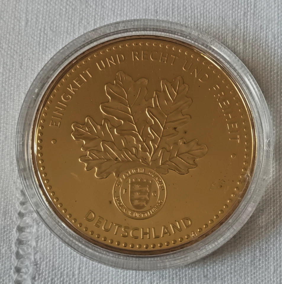 Medaille JOHANN GOTTLIEB FICHTE  Greatest Lives in History Cu vergoldet  2008 - Bild 2 von 2