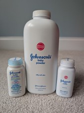 Lot Of 3 Johnson's Baby Powder TALC 22oz 2 1.5oz Travel Size 2007 / 2010