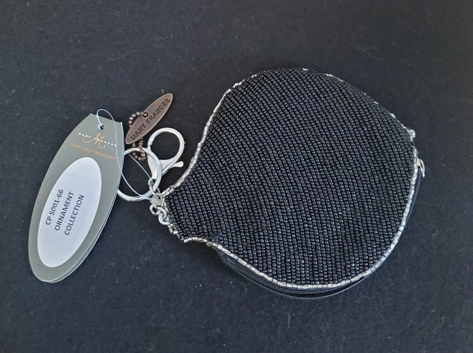 Mary Frances монета сумочки Рождественское украшение вручную бисером ключ зажим на украшенный - Изображение 2 из 4