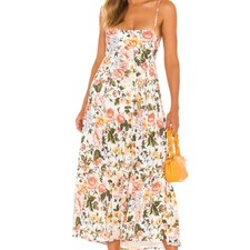 BNWT Faithfull the Brand Corvina Midi Dress in Teatro Floral Print (size M)