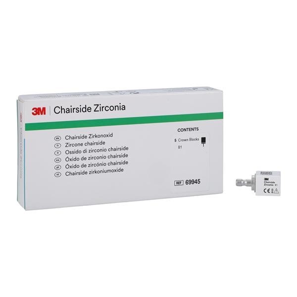 Bloques de corona de circonio para silla 3M ESPE 69945 para CEREC 20mm B1 5/Paquete