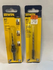 Irwin #6 countersink tool & replacement bit, #1882781 & 1882787, NEW