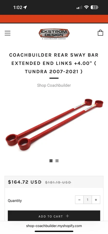 TRD Sway Bar End Links - Image 3 of 3