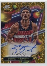 2023-24 Topps Cosmic Chrome Gold Interstellar Refractor /50 Corey Kispert Auto