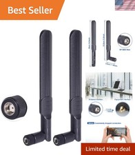 2-Pack Dual Band WiFi Antenna 8dBi - RP-SMA Male for Enhanced Connectivity