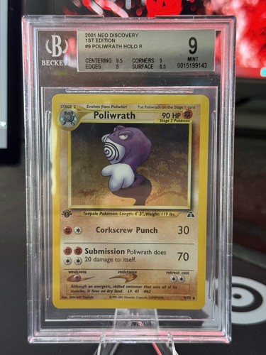 Poliwrath (1st Edition) graded BGS 9 for sale on eBay