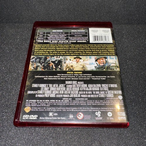 Full Metal Jacket (HD-DVD, 2006) **ONLY WORKS ON HD PLAYER** - Picture 2 of 3