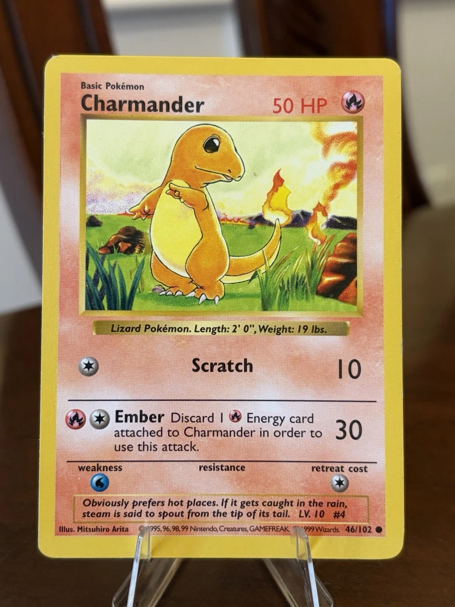 Charmander Pokémon TCG Shadowless Individual Collectible Card Game