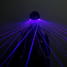 Powerful Luminous Blue Light LED Glasses Night-club Party Bar Laser Eyeglass