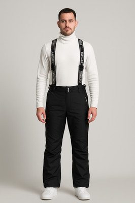 MENS SKI PANTS AUTOMATIC ZIP STRAPS WATER REPELLENT BRUGI ART.AG4KT48A4F