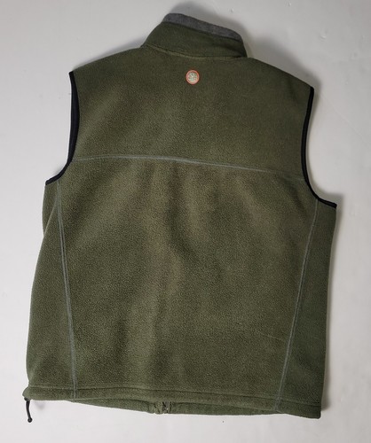 Timberland Mens Full Zip Fleece Vest Green Size Medium - Picture 8 of 8