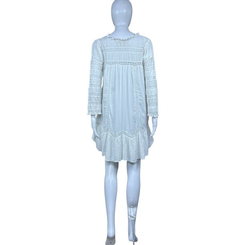 Loveshackfancy Toleda Eyelet Lace Babydoll Dress Sz MEDIUM Romantic Peasant Boho - Picture 12 of 19