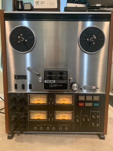 TEAC A-3340S 4 Channel Simul-Sync Reel To Reel Tape Deck Working Well Look!