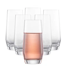 Pure Longdrink Glass (Set of 6), Bar Glasses for Long Drinks, Dishwasher-Safe...
