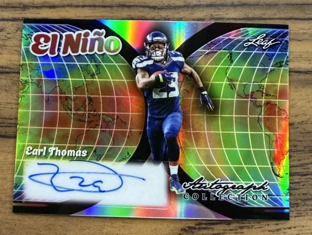 2026 Leaf Autograph Collection Earl Thomas 1/1 El Nino Auto Seattle Seahawks LOB
