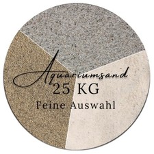 Aquariumsand Aquariensand 25 kg in 3 Naturfar...