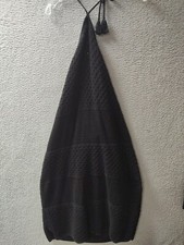 Old Navy  Halter Tie Strap Crochet Dress Womens Size 2XL Black Sleeveless NWT