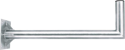 PremiumX 80cm Wandhalter mit Verstrebung Stahl Ø 60mm Wandhalterung SAT Schüssel