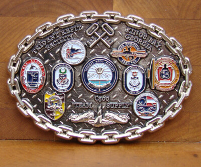 TRIDENT Refit Facility Kings Bay GA Challenge Coin C500  3'' 