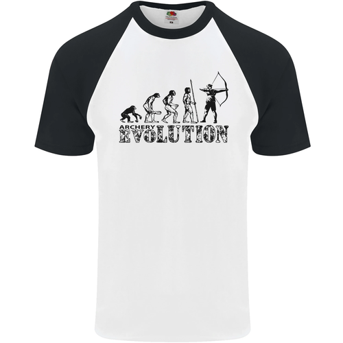 Evolution of an Archer Funny Archery Archer Mens s/S Baseball T-Shirt - Picture 13 of 50