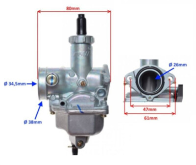 PZ26 Vergaser Für Honda CB CG125 - 26mm Vergaser Mit Luftfilter
