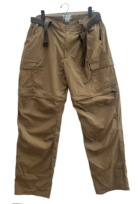 LL Bean Convertible Cargo Pants Shorts Men's Size Large Reg Nylon 0321