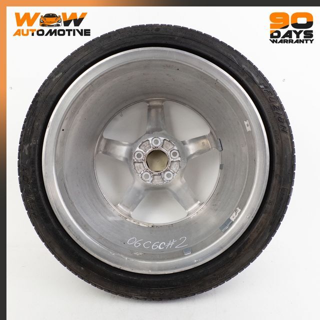 06-10 CHEVROLET CORVETTE C6 18 X 8,5J FRONT WHEEL RIM TIRE ASSEMBLY CHROME OEM  