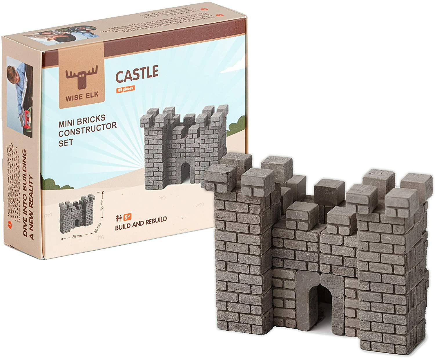 Wise Elk 70668 - Castle - Mini Bricks Constructor Set