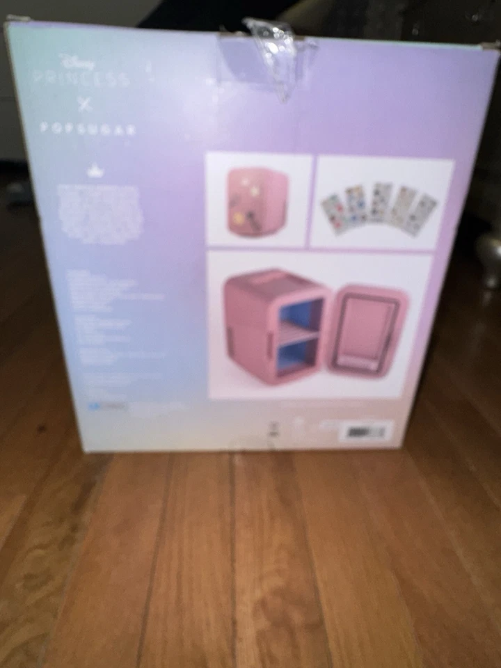 New in Box Disney Princess X PopSugar Happily Ever After Pink 6L Fridge - Image 3 of 4