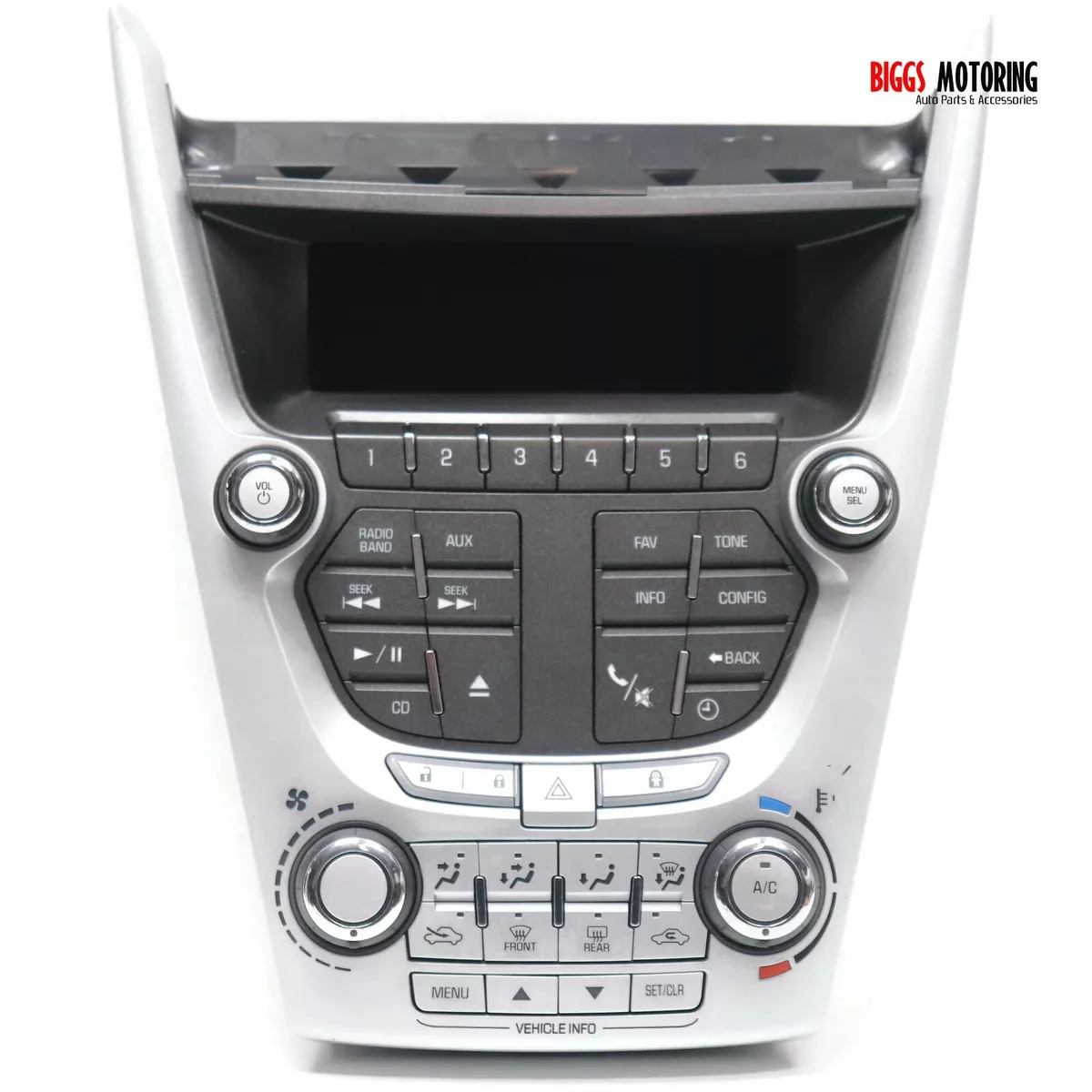 2010-2011 Chevy Equinox Radio Face Climate Control Screen Panel 