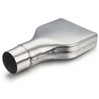 Stainless Steel Square Exhaust Tip 2.25" inlet 6" x 1.8"Outlet 10" Long Camaro
