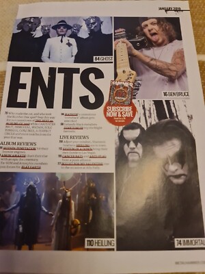 GHOST Clipping papa emeritus A4 PAGE TOBIAS FORGE  METAL HAMMER MAGAZINE 