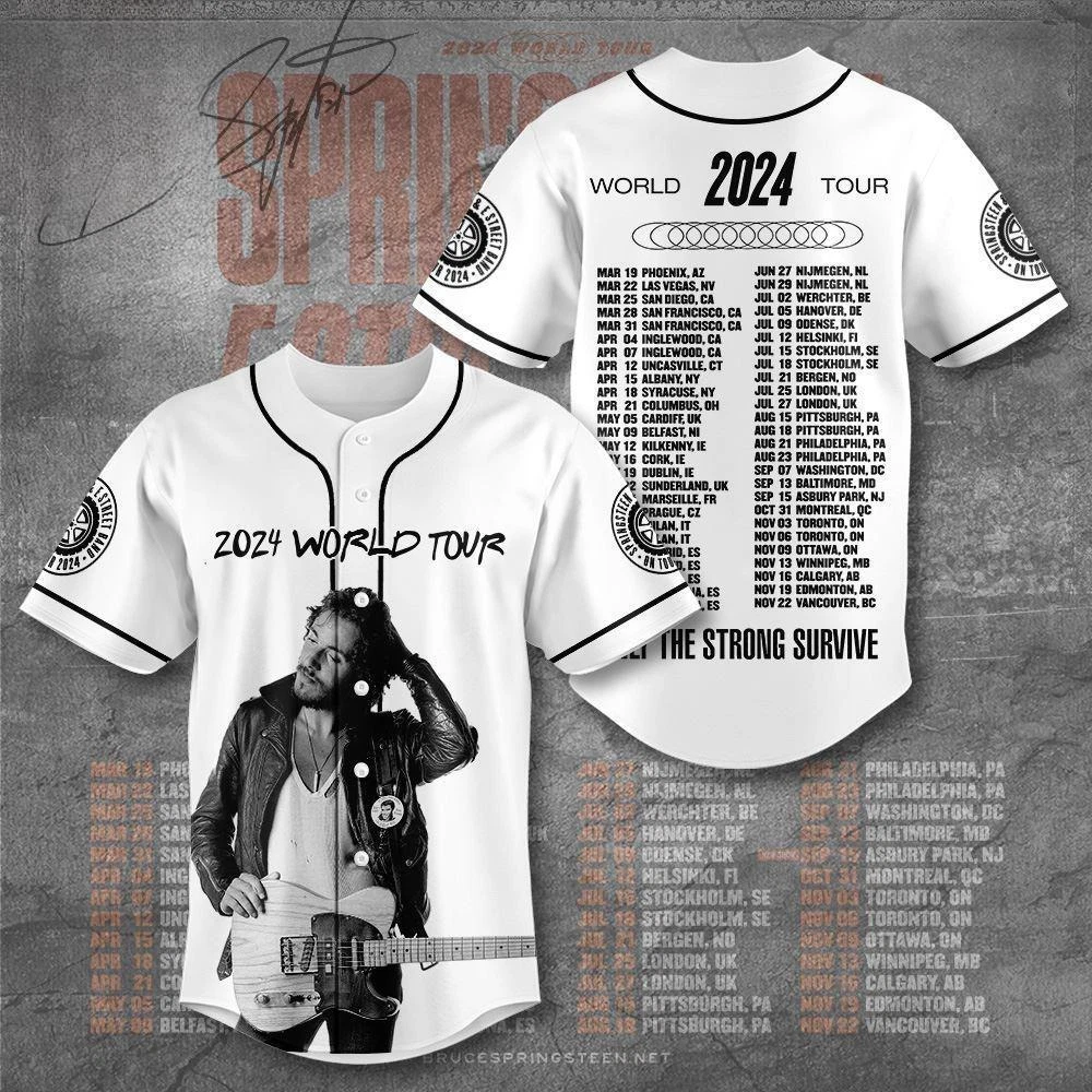 Bruce Springsteen Baseball Jersey, Gift For Fan, Merry Christmas