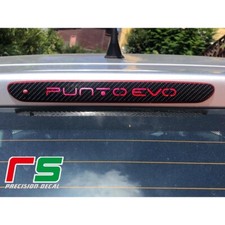 adesivi fiat punto evo sticker decal terzo stop freno tuning vinile carbonlook