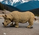 s..White African Rhinoceros Rubber Animal Realistic 3.5”x 1.75” Made Wildlife