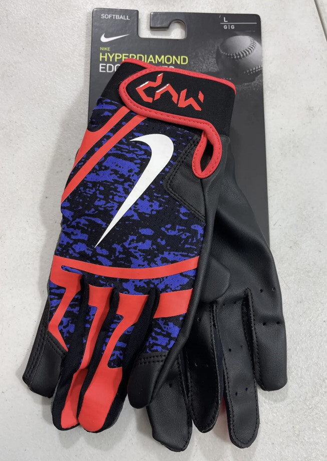 NIKE HYPERDIAMOND Edge Gloves SOFTBALL Batting GLOVES (Pick Size) eBay