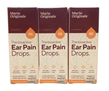 3x Marie Originals Ear Pain Relief Drops For Pain Relief & Infection Prevention