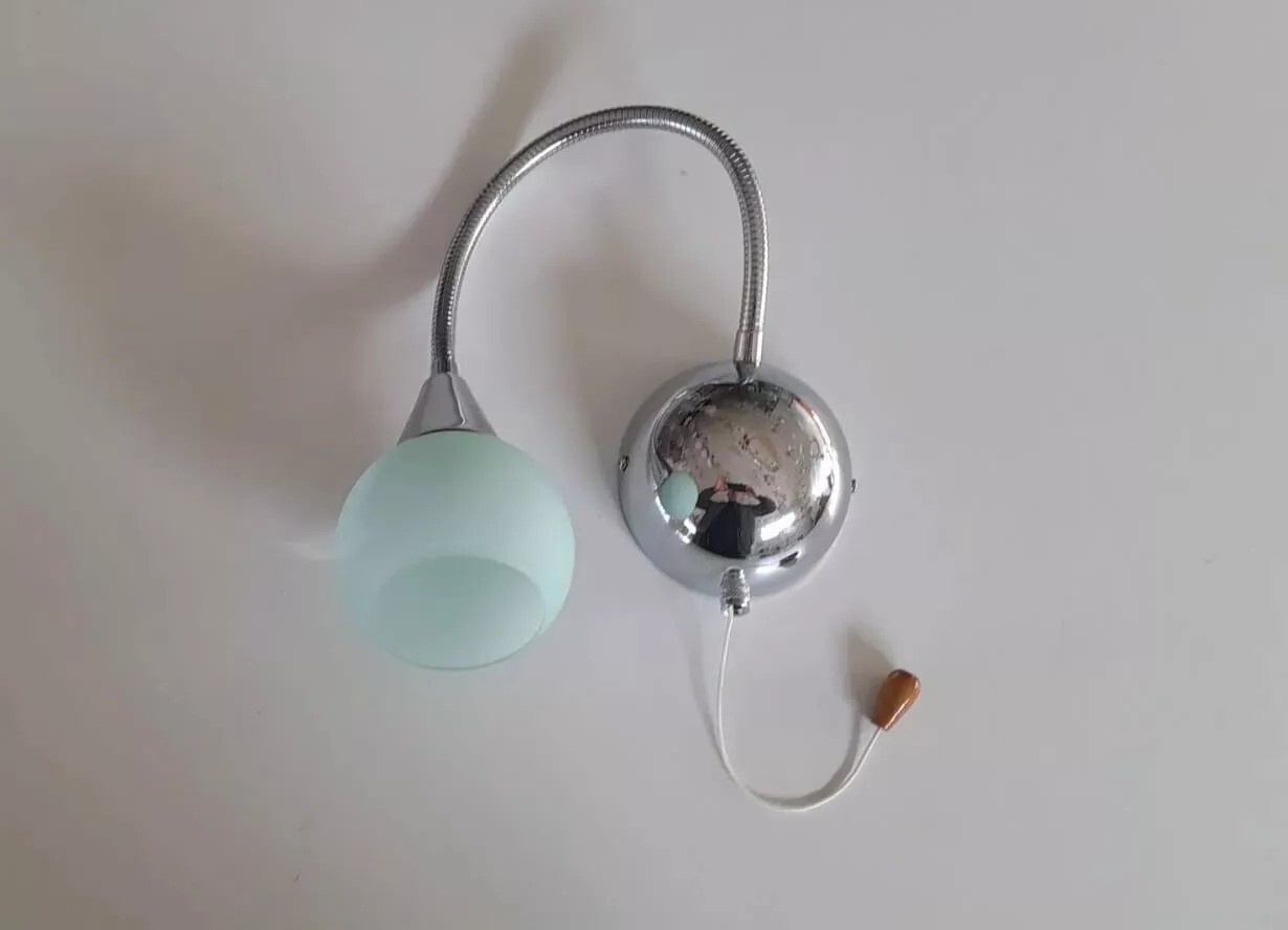 Applique Flessibile Moderna Vetro Verde: Luce Anti-Affaticamento