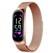 2024 New LED Women Watch Magnetic Watchband Strap Waterproof Touch Feminine Cloc
