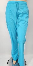Scrub Pants L L/T Tall Poly/Rayon Blend Cherokee Workwear Turquoise 33.5 Inseam