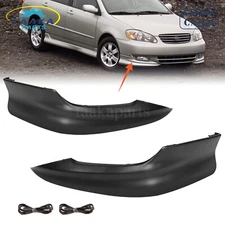 For 2003 2004 Toyota Corolla Front Bumper Lips Spoiler 2pcs Sport Splitter Set