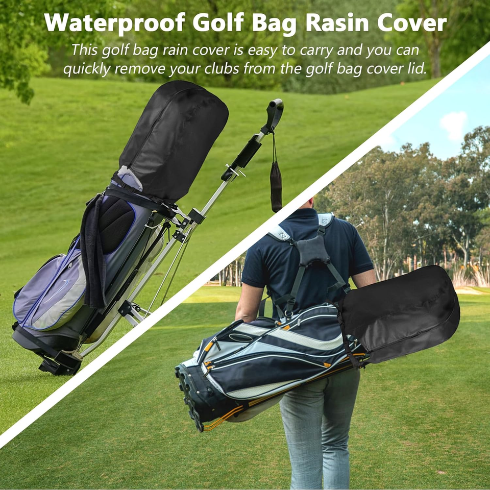 Golf Bag Rain Cover, Golf Bag Cover Waterproof Rain Hood Golf Club Bags