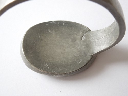 Vintage Bracelet Bent Larsen Pewter Denmark Tin Ceramic Size Adjustable 78.0 G - Picture 10 of 10
