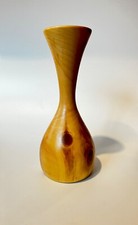 Vintage Spinning Aspen Studios Rocky Mountain Cedar Wood Vase 8  Turned Art